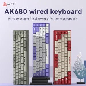 AJAZZ AK680 60% Compact Hot-Swappable Mechanical Keyboard