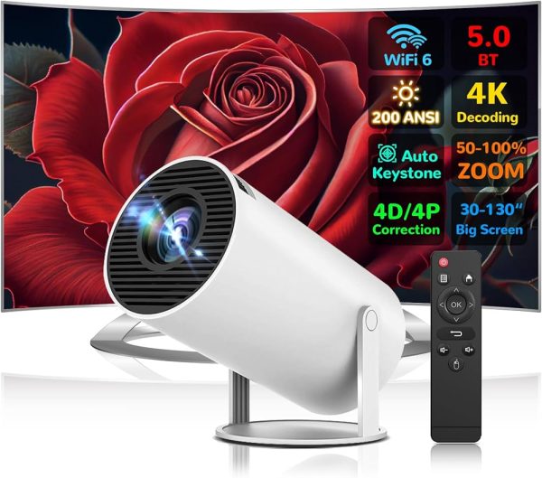 HY300 4K Portable Smart Projector