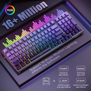 AULA F98 Transparent Wireless Mechanical Keyboard