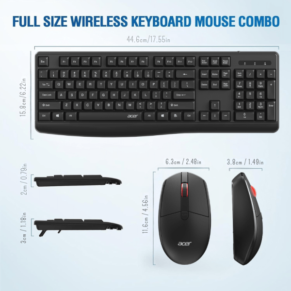 Acer OCC309 Wireless Keyboard & Mouse Combo