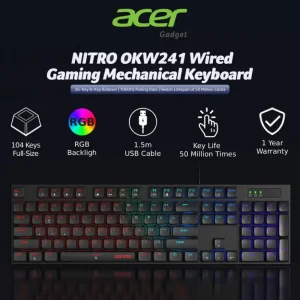 Acer Nitro OKW241 Mechanical Gaming Keyboard